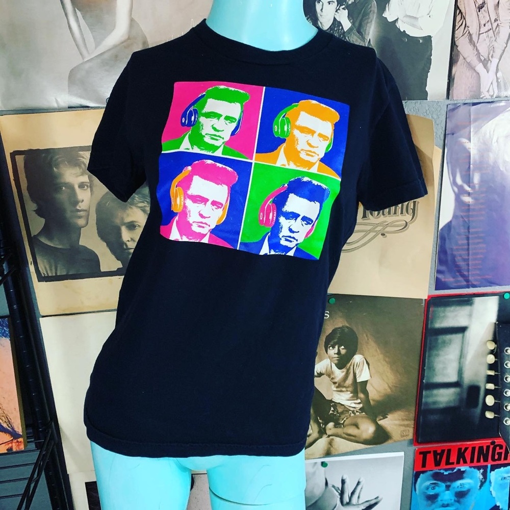 Lot of 2 Johnny Cash Merle Haggard Country T’s - Picture 2 of 7